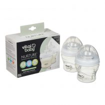 Vital Baby Nourish 2pk feeding bottles- 150ml